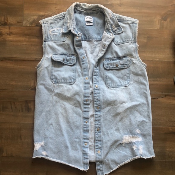 Zara denim Vest - Picture 2 of 7